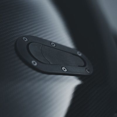 Abstract orchid light on carbon surface